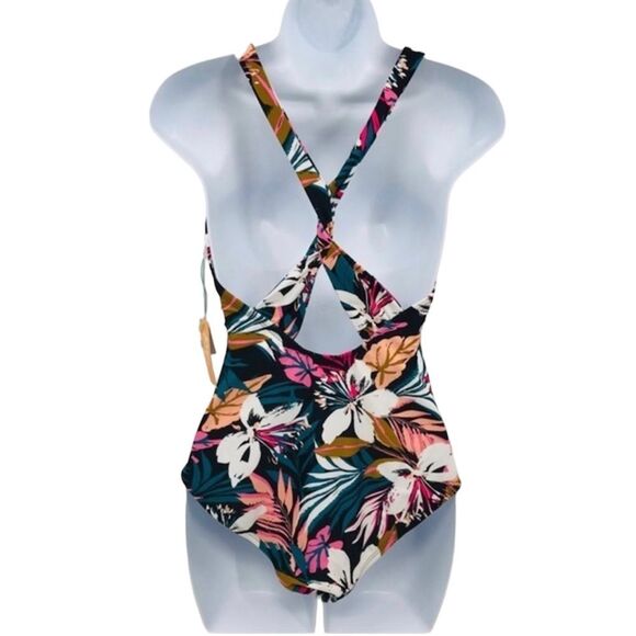 Kona Sol One Piece Tropical Floral Swimsuit - Picture 3 of 11